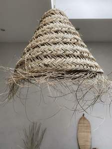 Nuevo diseño Seagrass Straw Combine Bamboo Lampshade Artículos calientes para el hogar Interior y Hotel Restaurante de Vietnam - Product Image 5