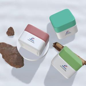 Bocal carré en PET à prix compétitif OEM ODM Emballage durable en plastique de couvercle de crème pour le corps de cosmétiques en vrac - Product Image 1