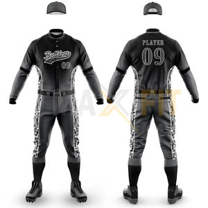Nuevo diseño transpirable uniforme de béisbol al por mayor de alta calidad uniforme de béisbol sublimación traje de béisbol - Product Image 5