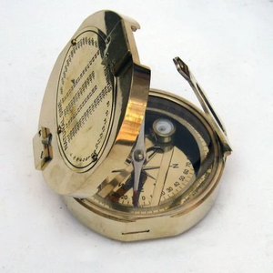 Portable Travel Hiking Outdoor Camping Classic Brass Luminous Compass Pocket <b>Watch</b> Style Compass for Modern Theme - Product Image 5