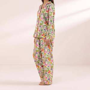 Conjunto de Pijama de Satén para Mujer, Elegante y Cómodo, Dos Piezas - Product Image 4