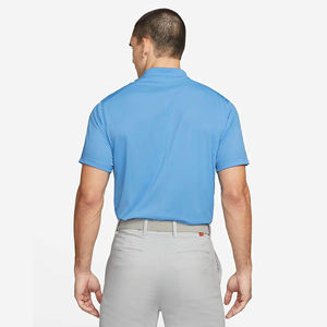 Hombre Golf para camisas 100% algodón sólido antiarrugas ajuste relajado con bolsillo colores personalizados rendimiento - Product Image 2