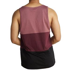 Camiseta sin mangas de algodón 100% para hombre, estilo casual, larga, blanca, con bolsillo, de secado rápido, transpirable, tejido lavado, 160g, al por mayor - Product Image 4
