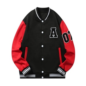 เสื้อแจ็คเก็ตเบสบอลแบบวาร์ซิตี้สำหรับผู้ชาย กันน้ำ พร้อมระบบทำความร้อน ผลิตจากขนสัตว์ 100% เป็นมิตรต่อสิ่งแวดล้อม ให้ความอบอุ่น พร้อมปักโลโก้ตามสั่ง - Product Image 1