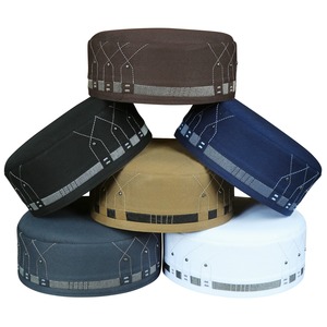 Casquette Zubair Kufi fabriquée à la main pour hommes couvre-chef islamique léger et confortable pour la prière et un usage quotidien Logo personnalisé 2025 - Product Image 1