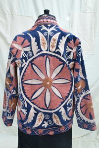 Última colección abrigo de alta calidad hecho a mano Suzani bordado Kantha chaqueta para mujer dulce largo Suzani chaqueta de invierno Natural - Product Image 4