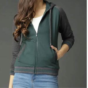Sudadera con Capucha de Punto para Mujer, Invierno, Algodón, con Insignia, Logotipo Personalizado OEM, Proveedor Mayorista de Fábrica - Product Image 3