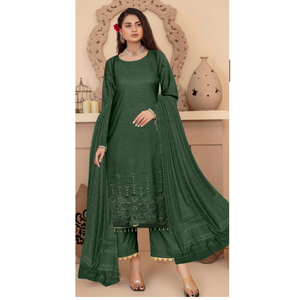 QUALITÉ SUPÉRIEURE DERNIÈRE 2024 DESIGNS CASUAL PAKISTANI VÊTEMENTS D'HIVER ROBES SHALWAR KAMEEZ LILEN ROBES TOP EXIGEANT TRADITIONNEL - Product Image 5