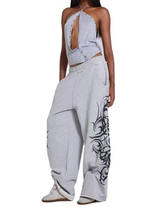 Oversized Solid Joggers Men Women Polyester/Cotton Velvet Uncuffed Sweatpants Streetwear Regular Fit Gym Yoga <b>Lounge</b> High Waist - Product Image 1