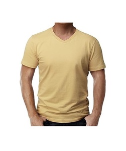 T-shirts à manches courtes coupe ajustée décontractée pour hommes T-shirts doux et légers à col en V du Bangladesh - Product Image 4