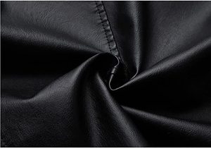 Veste décontractée en cuir Pu à revers pour homme - Product Image 4