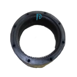 Engrenage annulaire rotatif de précision en acier inoxydable E70B-7 personnalisé 10052 77T, ID 187 mm, H 66,5 mm, OD 246 mm, 8 trous, TL 74,5 mm - Product Image 1