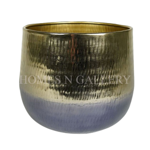 Kit de macetas para jardín al aire libre con forma de flor grande de hierro de Metal galvanizado Vintage de alta calidad con acabado antiguo incluido - Product Image 5