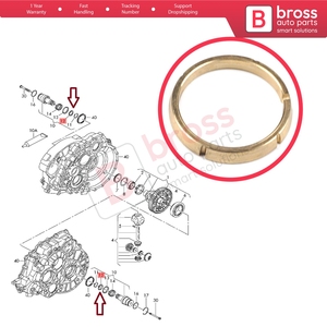 Bague conique de bride de joint BSP191 pour Transporter MK5 2003-2016 2.5 TDI 0A5409374 - Product Image 5