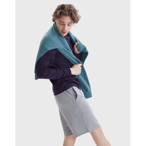 Short d'été en coton et lin respirant pour hommes Pantalon de plage Hawaii de couleur unie Tissage tricoté Hip Hop Polyvalent Streetwear ample - Product Image 5