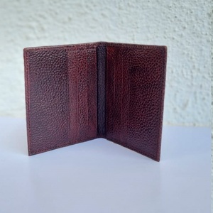 Portefeuille unisexe en cuir véritable marron riche et à la mode avec blocage RFID - Product Image 2