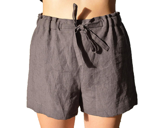 Pantalones cortos fantásticos de lino puro Rosa hechos con 100% de lino, pantalones cortos cómodos de alta calidad para mujer, pantalones cortos de lino - Product Image 2