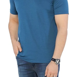 Por encargo al por mayor camisetas de los hombres con material de tela de alta calidad de secado rápido transpirable manga corta Camiseta logotipo personalizado - Product Image 4