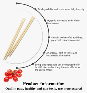 Palillos de bambú desechables de primera calidad con logotipo personalizado, ideales para uso en camping - Product Image 5