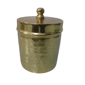 กล่องเหล็กกลมชุบทองเหลืองคุณภาพพรีเมี่ยมพร้อมฝาปิดแฮนด์เมดขายส่งจำนวนมาก - Product Image 4