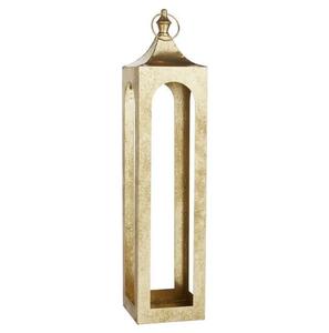 โคมไฟลวดลายแบบแขวนสไตล์โมร็อกโกพร้อมเชิงเทียนโลหะสีทองโบราณสำหรับตกแต่งบ้านสไตล์โบโฮรอมฎอน - Product Image 4