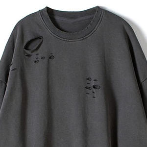 Sudaderas de moda desgastadas al por mayor Logotipo de diseño de diamantes de imitación personalizado para sudaderas con capucha de hombre cálido invierno transpirable cómodo - Product Image 3