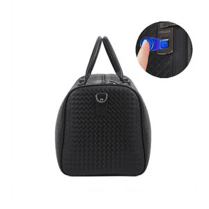 Genuine <b>Leather</b> Anti Theft Fingerprint Lock Custom Travel <b>Weekender</b> Overnight Duffel <b>Bag</b> Gym Sports Tote Duffle <b>Bag</b> for <b>Men</b> - Product Image 4