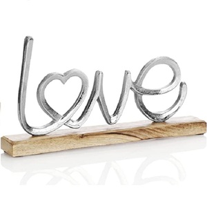 Escultura decorativa abstracta en forma de hoja de aluminio para el hogar, regalo de boda, ornamento para mesa de oficina, soporte de encimera, producto exclusivo - Product Image 6