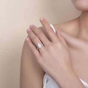 Bagues Ruizuan en argent sterling 925 avec moissanite en forme de goutte d'eau de 5 carats, bagues décontractées pour femmes - Product Image 6