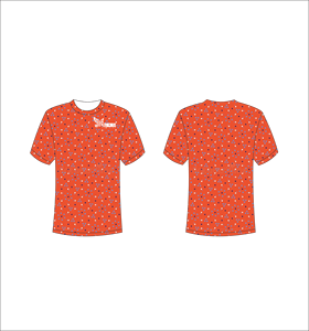 T-shirt à manches courtes pour homme, motif à pois rouges, col rond, coupe classique, respirant, vêtement décontracté, impression par sublimation - Product Image 1