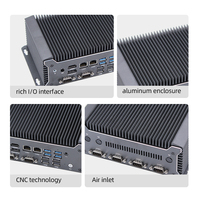 PC industriel sans ventilateur intégré avec processeur Intel N97/N100/N305, RAM DDR4, SSD SATA, pour ordinateur industriel et accessoires