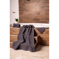 100% turc coton gaufré serviette ensemble séchage rapide doux et absorbant serviettes de bain pour main visage cheveux parfait pour la maison Spa hôtel