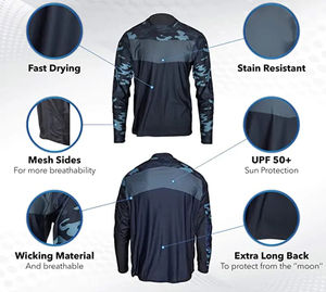 Camiseta de Pesca para Mujer con Protección Solar UPF 50, Diseño Más Reciente 2026, Logotipo Personalizado - Product Image 4