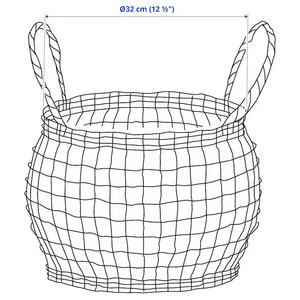 Panier de rangement rectangulaire contemporain écologique en jacinthe d'eau poignées décor d'organisation de maison élégant personnalisable - Product Image 6