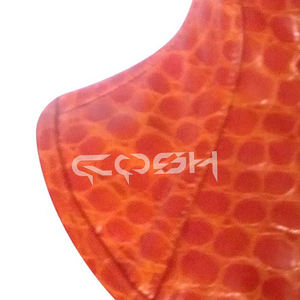 Collar gótico ajustable de cuello alto con estampado de serpiente naranja para corrección de postura - Product Image 5