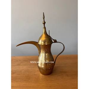Golden Finished <b>Arabic</b> Dallah Serving Supplies Metal Handcrafted Vintage <b>Arabic</b> Server for <b>Tea</b> & Coffee Serving Top Trending - Product Image 1