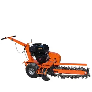 Mesin trencher 600mm menggali, trencher mini, berjalan di belakang mesin trencher