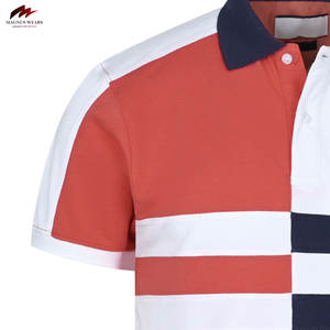 Polos personalizados para hombre, algodón transpirable de talla grande, cómodos e informales, con patrón sólido y logotipo personalizado - Product Image 3