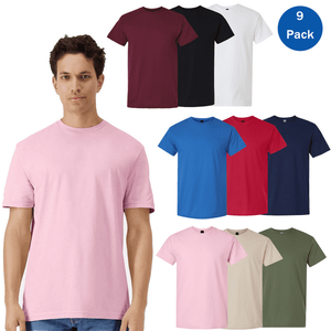 เสื้อยืดแขนสั้นผ้าฝ้าย100% สำหรับผู้ชายสีพื้น230g สีพื้นคอกลมลำลองสีขาวเข้าได้กับทุกชุดฤดูใบไม้ร่วง - Product Image 5