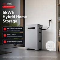 Système de stockage d'énergie solaire hybride G98 conforme aux normes, de 5 kWh à 20 kWh, avec entrée PV de 5200 W et alimentation de secours de 2500 W pour le Royaume-Uni