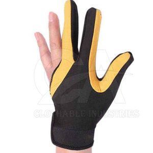 Guantes de Snooker de Nailon OEM para Juego de Precisión, 3 Dedos, Accesorios de Billar, Guantes de Snooker de Nailon Duraderos Antifricción - Product Image 2