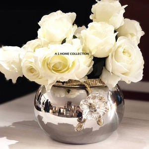 Vase à fleurs en métal nickelé de nouvelle conception pour l'intérieur, décoration de table, jardin, maison, centre de table, ensemble de 2 - Product Image 2