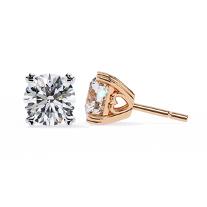 ต่างหูทองคำ 18K ดีไซน์พิเศษ ประดับเพชรเพาะเลี้ยงคุณภาพพรีเมียม - Product Image 4