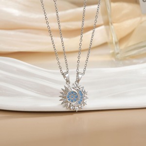 ลดกระหน่ำจี้เพชรโมอิสทันสมัยสร้อยคอที่สง่างามสำหรับผู้หญิงที่มีสไตล์ - Product Image 4