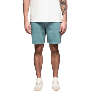 Pantalones Cortos Deportivos Casuales para Hombre, 100% Algodón, Cómodos, de Alta Calidad, Transpirables, de Secado Rápido, Cintura Media, Cierre con Cordón, Tejido Sólido - Product Image 1
