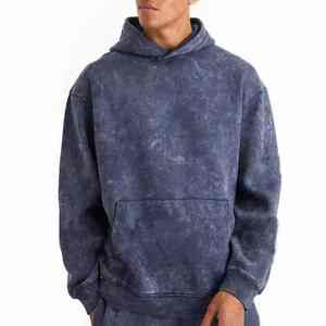 Mejor fabricación de los hombres de lavado ácido Sweatsuit tendencia superior precio barato última llegada cómodo servicio OEM ácido lavado Sweatsuit - Product Image 2