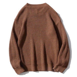 Pull en maille à col rond pour homme, 100% coton, à manches longues, style pêcheur, personnalisé, 2025 - Product Image 2