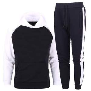 Venta al por mayor personalizado unisex casual de dos piezas streetwear jogging traje pantalones de chándal fitness Jogger's pantalones de chándal y sudaderas con capucha - Product Image 6