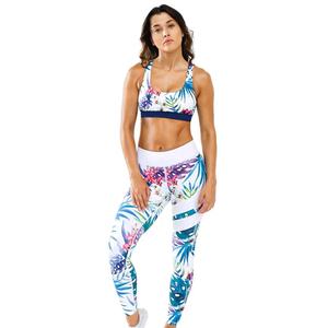 Top dames vêtements décontractés pantalons taille haute côtelé sublimé imprimé femmes Yoga Leggings haute qualité femmes Leggings - Product Image 3