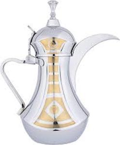 Dallah ทองเหลืองบริสุทธิ์คุณภาพสูงงานทำด้วยมืออุปกรณ์ดื่มโลหะสไตล์อาหรับความจุหลากหลาย200มล. 600มล. สำหรับกาแฟและชา - Product Image 2